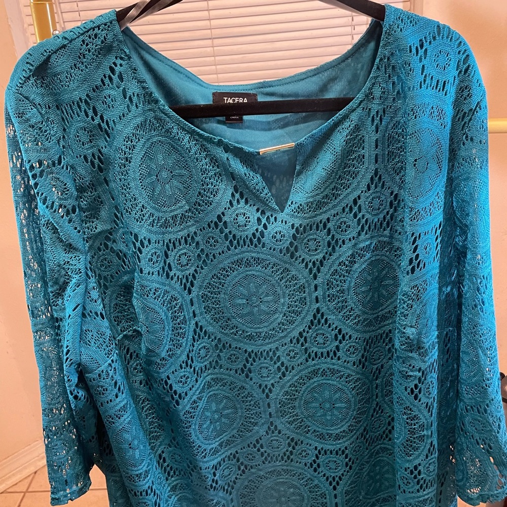 Beautiful Aqua Green Vacation Ready Dress.